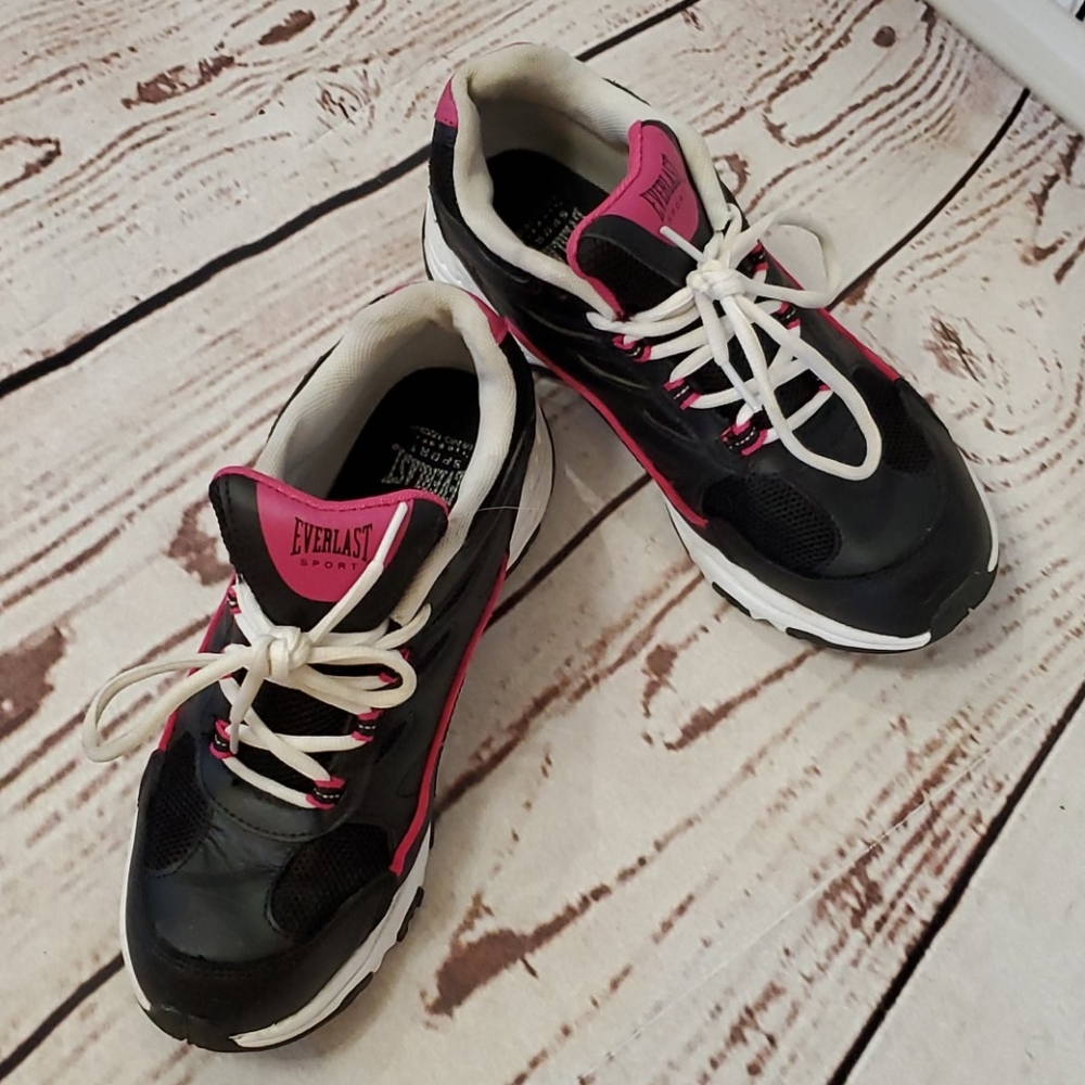 Everlast Natalie Sport Athletic Shoe, 9M Blk Pink